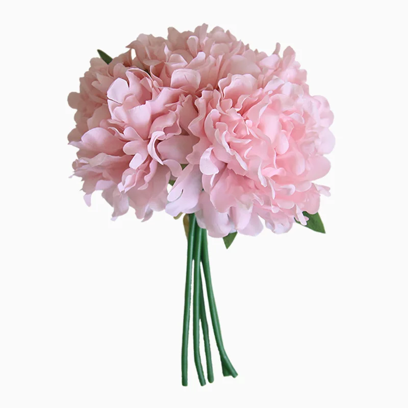 

Artificial Flower Bundle Silk Peony Bouquet Simulation Hydragea Branch Flower Decoration Home Wedding Hand Holding Wreath