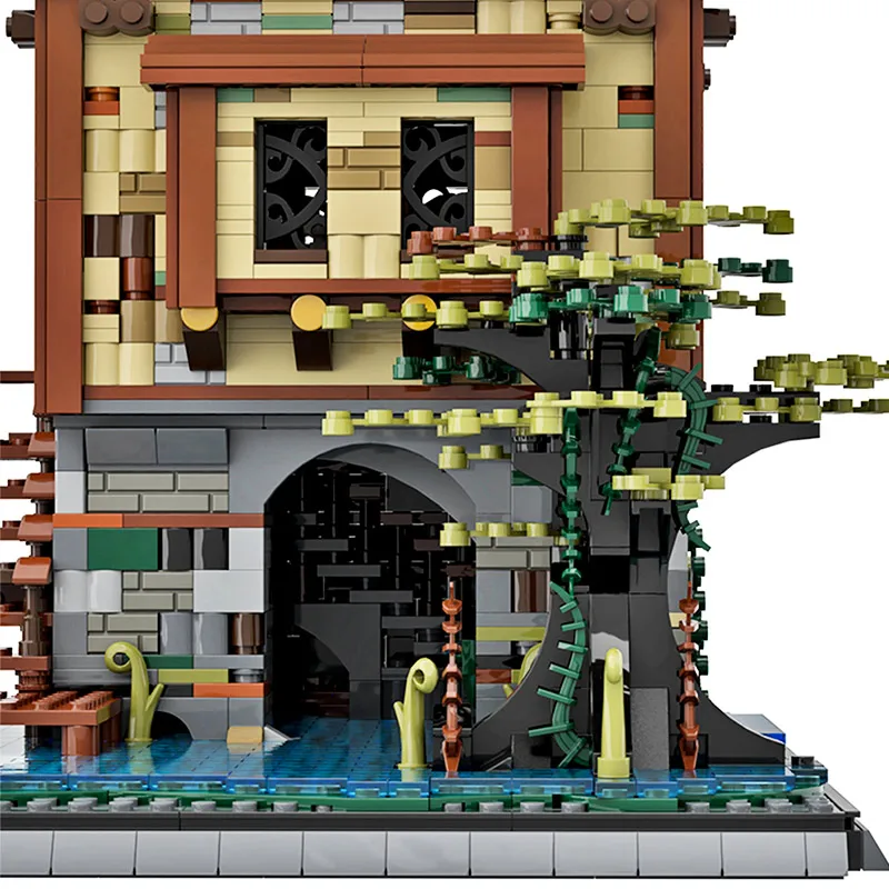 

MOC Creators Swamp Hideout House Building Blocks City Street View Architecture Model Bricks Kids DIY Toys for Children Xmas Gift