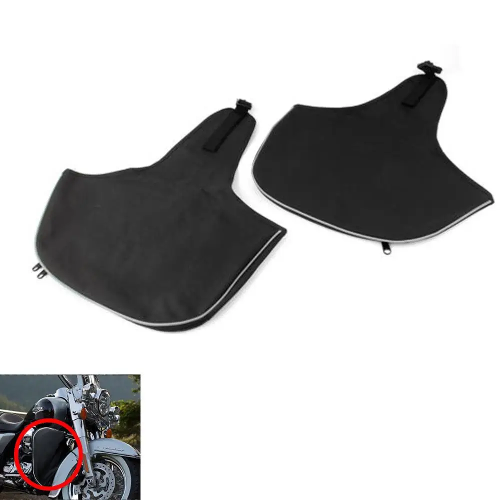 

1 Pair Motorcycle Guard Bar Protector Bumper Windproof Waterproof Cover For Touring Electra Glide Standard Street Glide Road