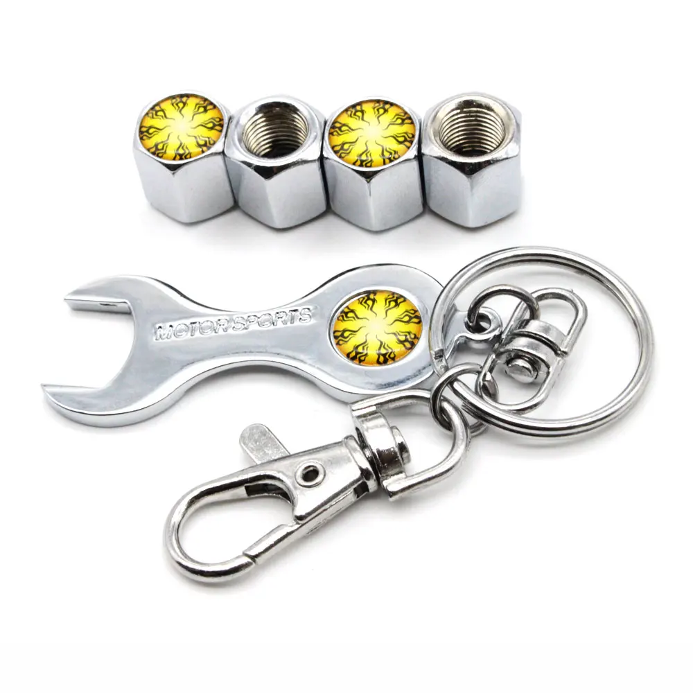 5 шт./компл. Противоугонная эмблема в стиле пламени Авто колеса шины воздушный