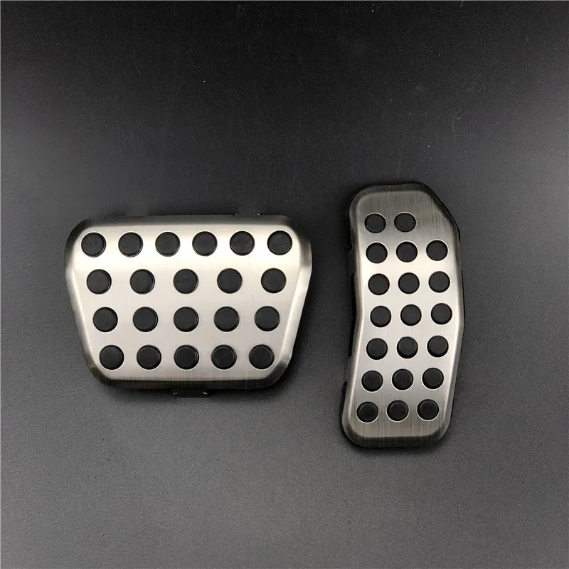 2pcs for AT Автомобильный Стайлинг тормозного ускорителя педаль газа накладка чехол для автомобиля Ford Fiesta Ecosport Mazda 2 2007- авто аксессуары - Название цвета: 2pcs for AT