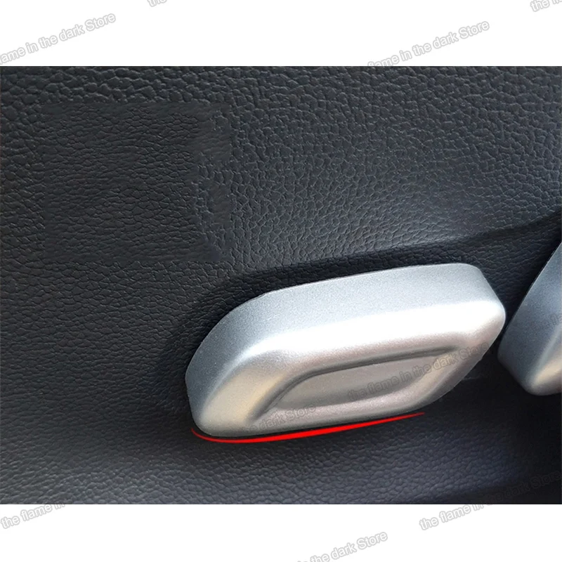 

Lsrtw2017 carbon fiber car seat adjust button trim decoration for roewe mg rx3 2018 2019 2020 2021 accessories auto cover