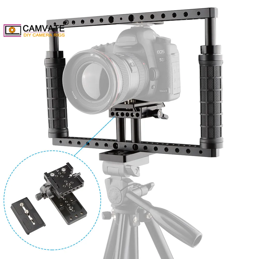 Камера CAMVATE Rig для Canon 5DS 5DSR 5D MarkII MarkIII Nikon D3200 D3300 D5200 DF D610 Sony a58 A99 a7 a7II GH5 GH4