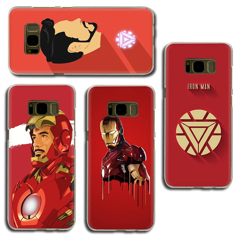 Жесткий чехол для телефона Marvel superhero iron man Samsung Galaxy S6 7 Edge S8 9 Plus S10 E Note8 M10 20 30 |