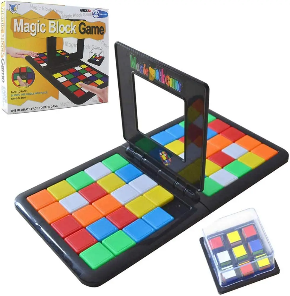 

IQ Puzzle Cube 3D Puzzle Race Cube Board Blocks Game Kids Adults Education Toy Parent-Child Double Speed Game Magic Cubes Gifts