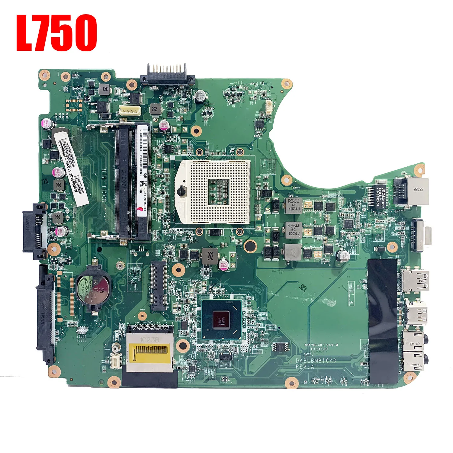 L755 Motherboard Mainboard Main Board HM65 DA0BLBMB6A0 A000080670 Notebook Pc for Toshiba L700 L750 L755 Laptop Motherboard DDR3