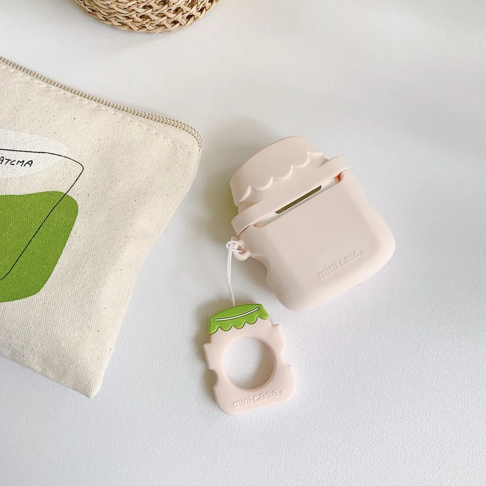 Bluetooth палка для Беспроводной заряжать наушники чехол для AirPods 2 чехол силиконовый Симпатичный мягкий чехол для MacBook Air стручки чехол брелок коробка Coque