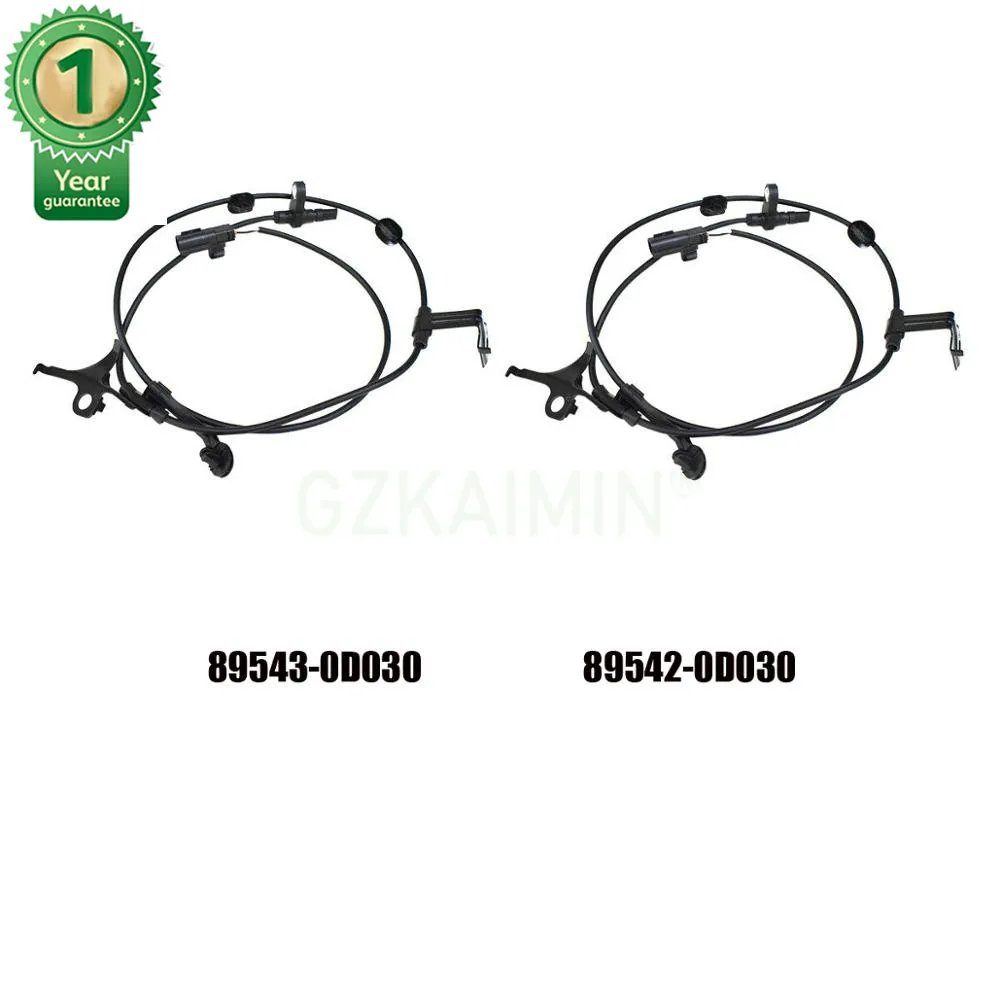

2Pc/lot New front Left & Right ABS Wheel Speed Sensor 89543-0D030 89542-0D030 For Toyota Yaris Vios 2008-2012 2009 2010 2011