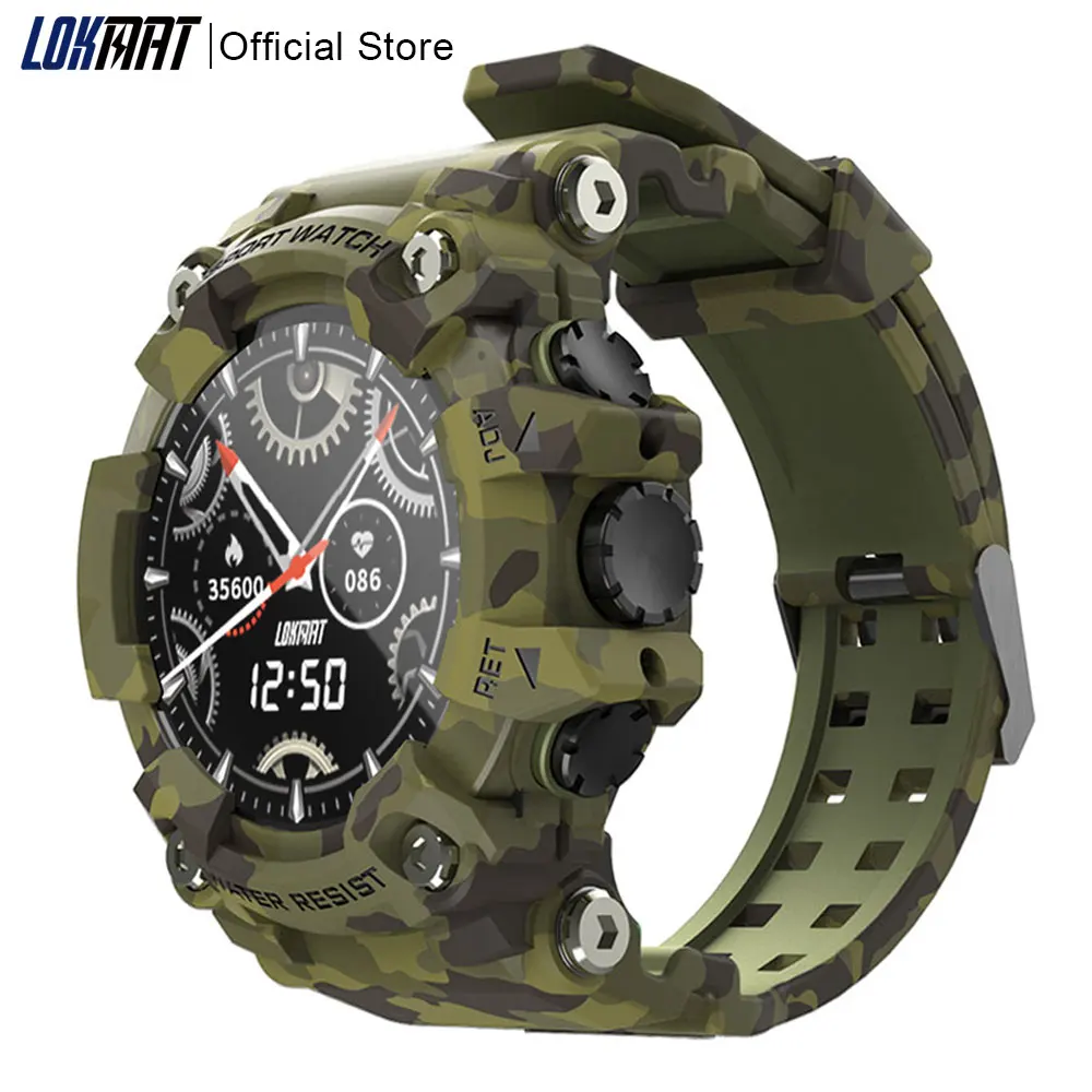 lokmat fitness tracker 1 28“ full touch screen smart watch men women heart rate monitor digital clock smartwatch for android ios free global s