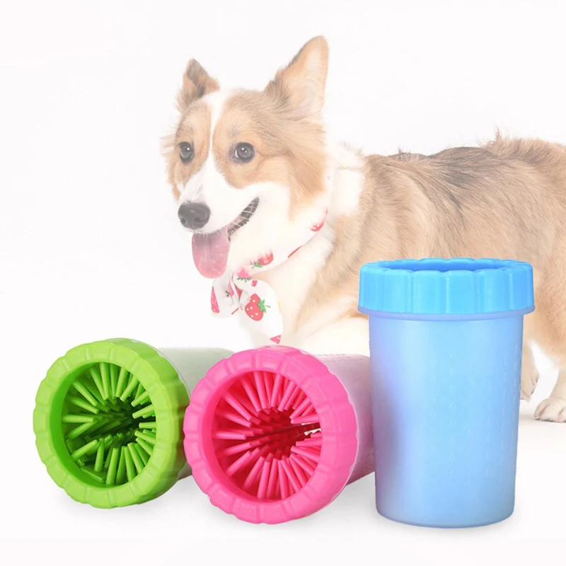 

Pet Foot Claws Clean Cup Soft Silicone Comb Kitten Doggie Paw Fast Wash Feet Cleaning Barrel