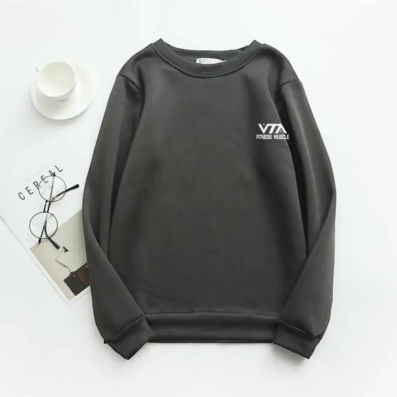 

2021 new men's and women's round neck fashion pullover casual solid color brand sweater sports clothes