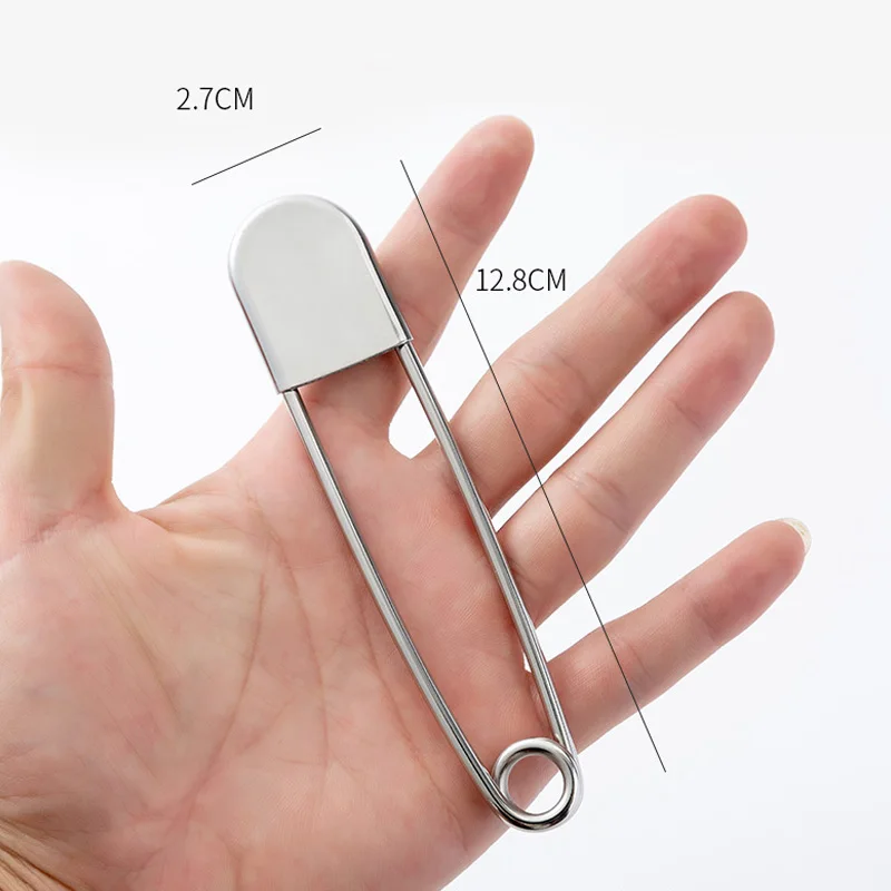 5 шт. большие безопасные булавки из нержавеющей стали дюймовые серебряные
