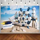 Фоны Avezano для фотосъемки детей с изображением морского пляжа морской оси синего цвета для мальчиков фоны для фотостудии фотофоны декор для фотозоны