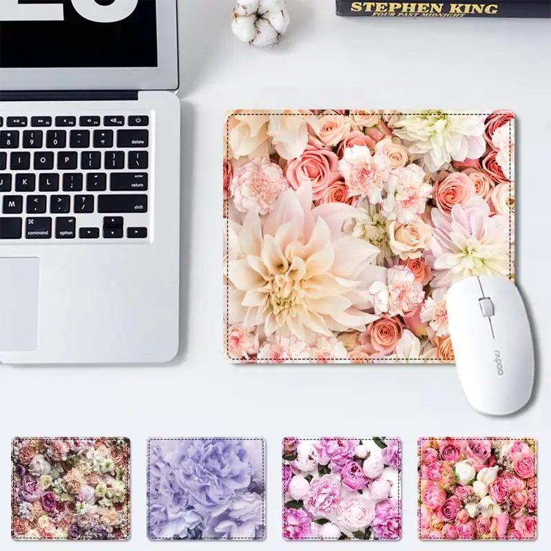 Дешевый элегантный розовый кожаный коврик для клавиатуры настольный прочный