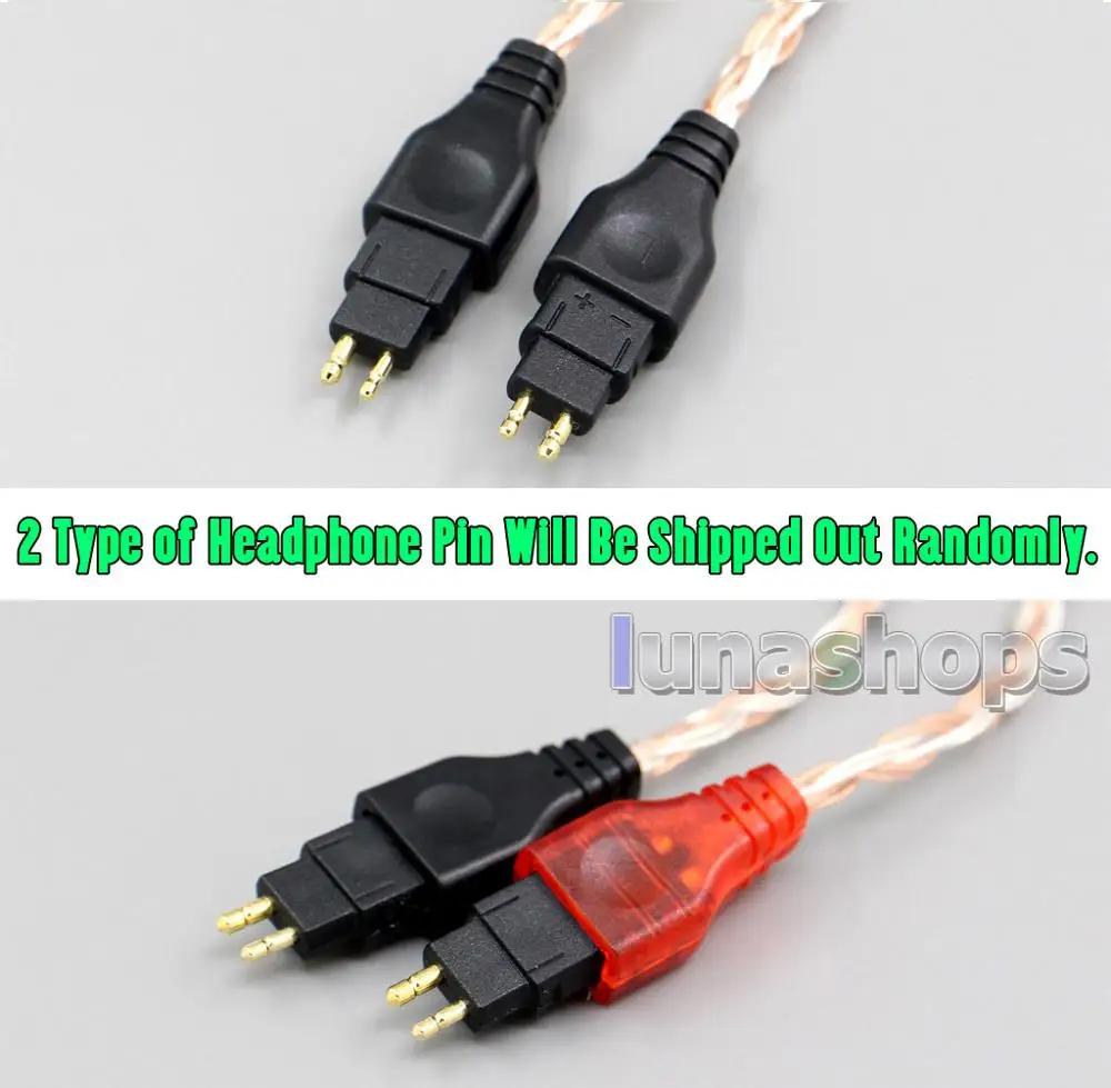 LN005980 3 5 XLR 16 ядер OCC посеребренный смешанный кабель для наушников Sennheiser HD580 HD600 HD650