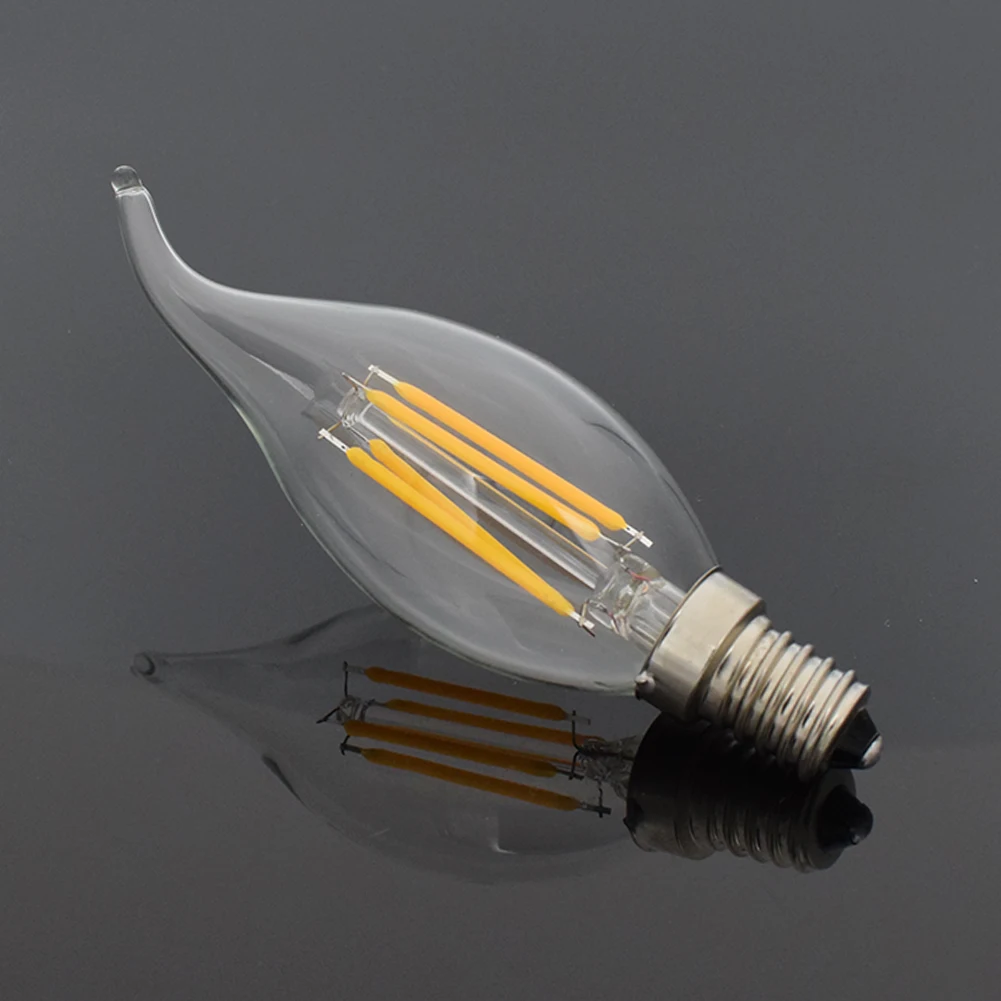 TSLEEN 10x Свеча светильник античный ретро Edison 110V 220V светодиодный нити 4 Вт 8