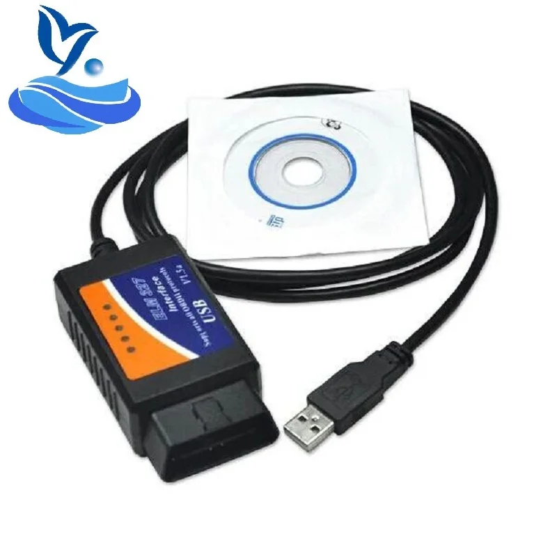ELM327 V1.5 USB OBD2 кабель считыватель кодеров сканер Супер Мини elm 327 bluetooth Wi Fi пульт