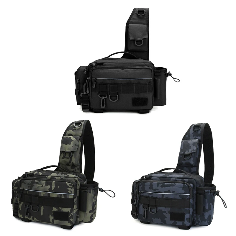 

Fish Lures Gear Utility Storage Fishing Bag Multifunctional Fishing Tackle Bags Single Shoulder Crossbody Bag Waist Pack