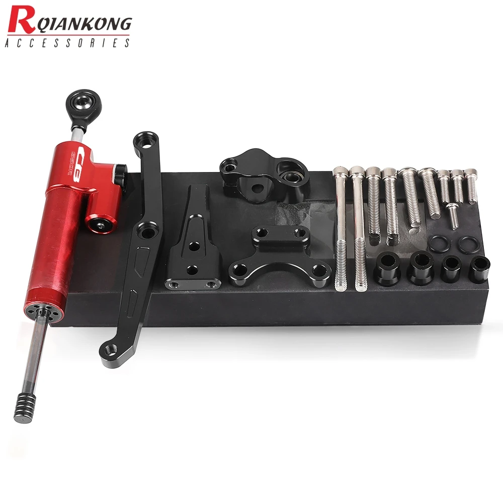 Motocycles Steering Damper Mounting Bracket Kit Stabilizer CB 650 R Reversed Safety Control FOR Honda CB650R 2018 2019 2020 2021 |