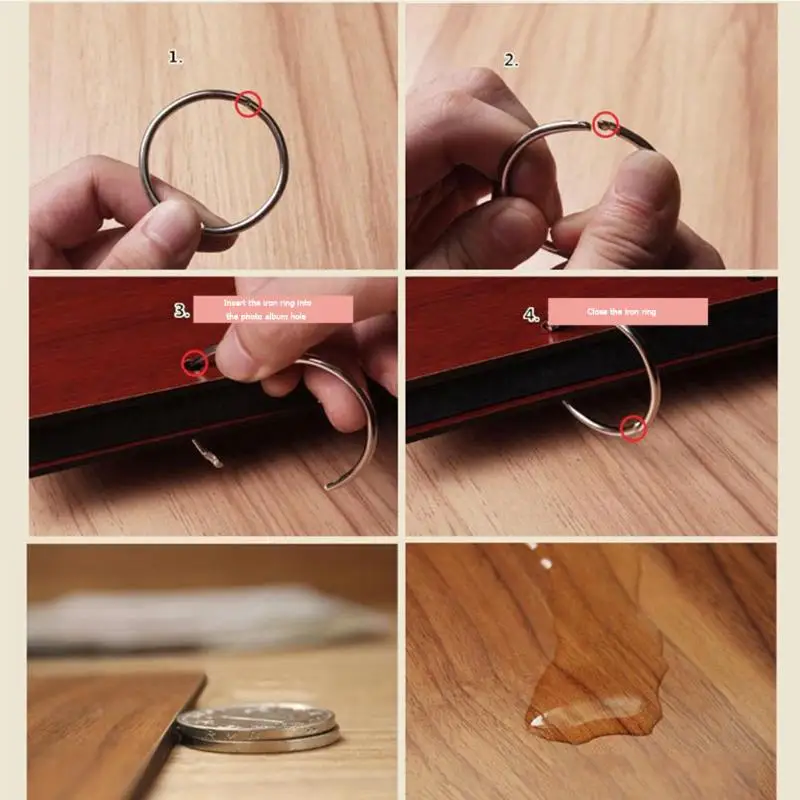 6 дюймов паста фотоальбом Любовь Сердце Деревянный Ретро ручной работы DIY скрапбук подарок свадебный Выпускной памятный альбом скрапбук