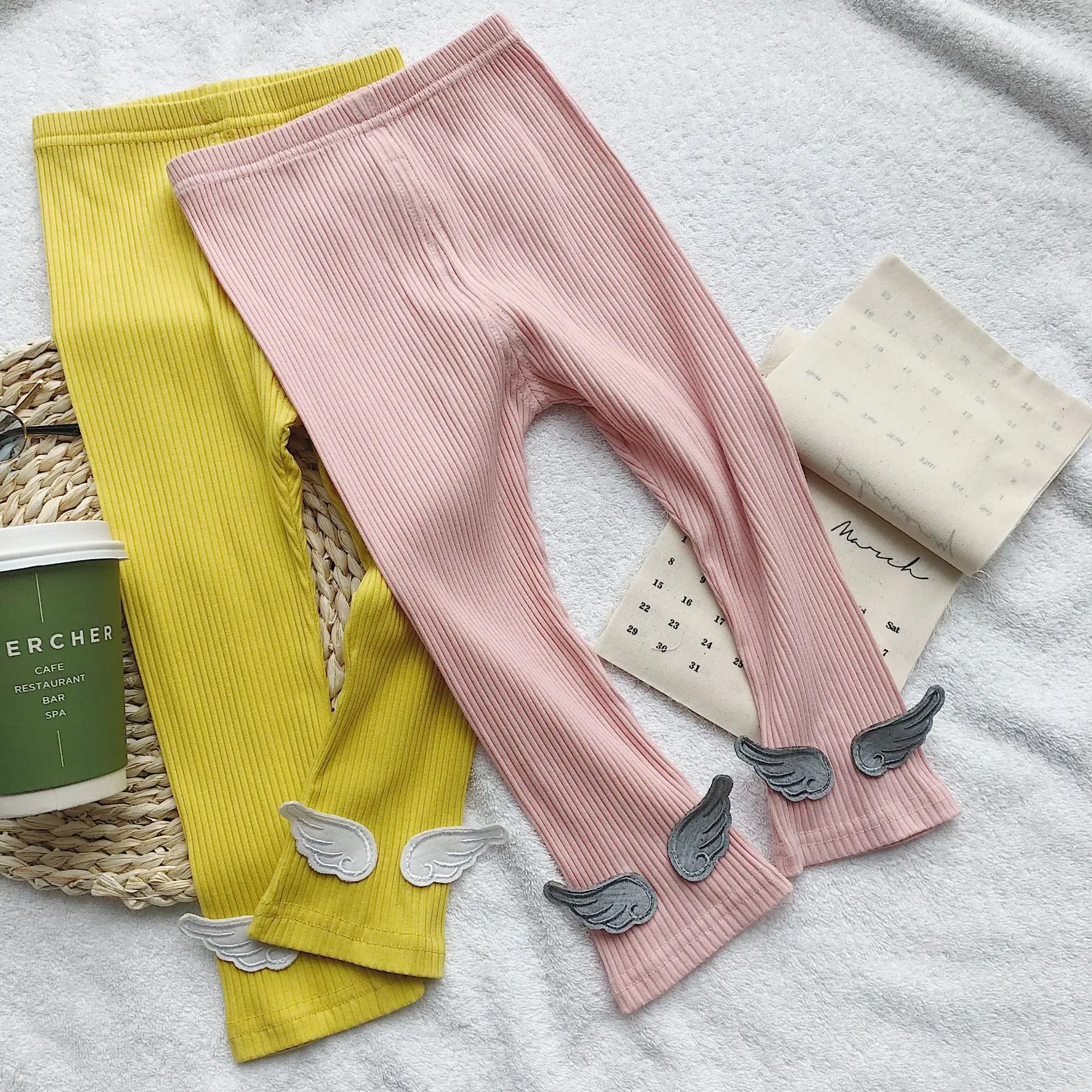 Леггинсы в Корейском стиле для маленьких девочек милые лоскутные леггинсы с