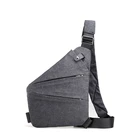 Сумка на плечо Мужская многофункциональная, водонепроницаемый саквояж кросс-боди с защитой от кражи, спортивный мессенджер