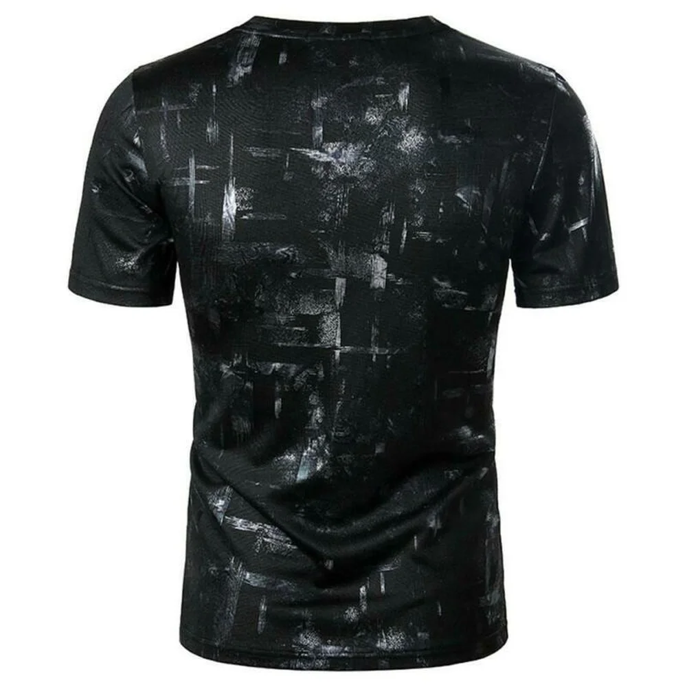 

Mens Summer Short Sleeve Tee Shirt Printed T-shirt Casual Holiday Tops Blouse