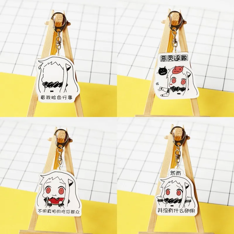 Аниме Kantai Коллекция мультфильм печатных акриловый кулон брелок Косплей Опора