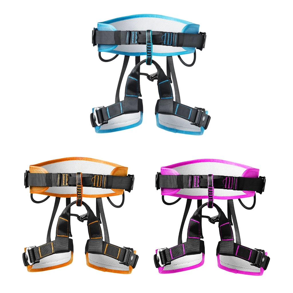 

Climbing Harness Safe Seat Belts for Mountaineering Proof Working on The Higher
