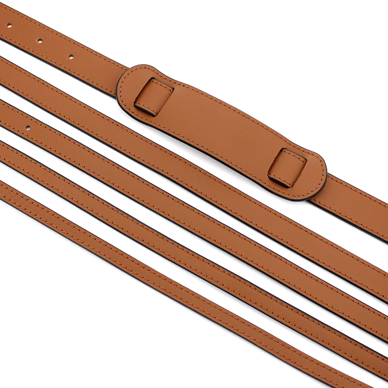 

BAMADER Adjustable Bag Strap Genuine Leather Brown Crossbody Shoulder Strap High Quality luxury Women Girl Replacement Bag Strap