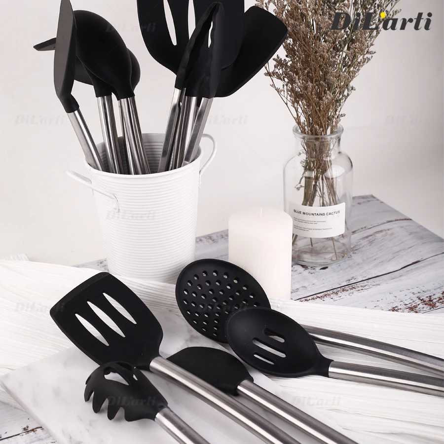 Силиконовая набор кухонной утвари антипригарной посуды Инструмент для