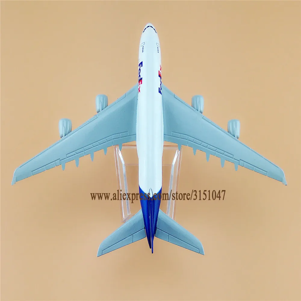 Воздушный FEDEX Экспресс A380 Аэробус 380 авиакомпаний модель самолета дыхательные