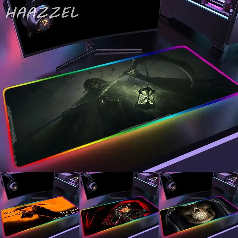 Коврик для мыши Grim Reaper со светодиодной подсветкой коврик игровые аксессуары