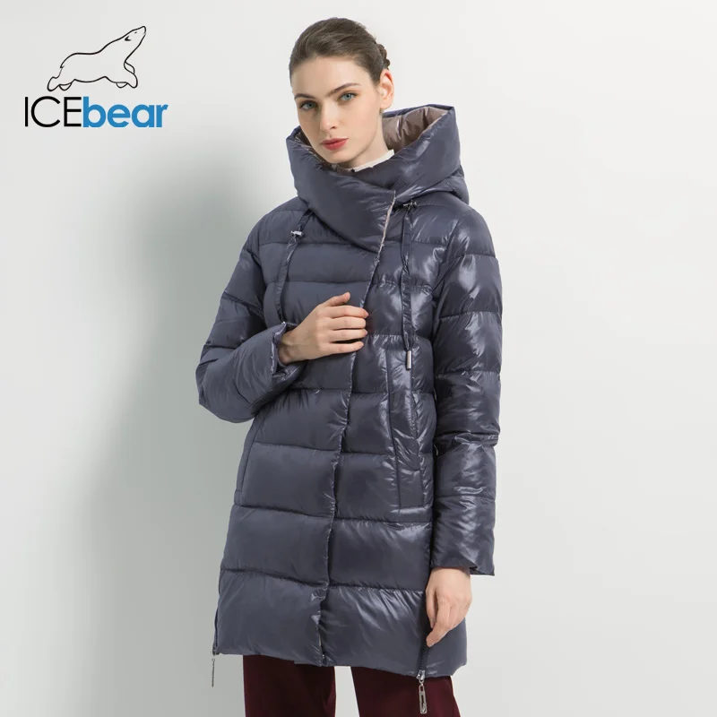 ICEbear/Новинка года зимняя женская куртка высококачественное Женское пальто модные теплые женские пальто Брендовая женская одежда GWD19503I