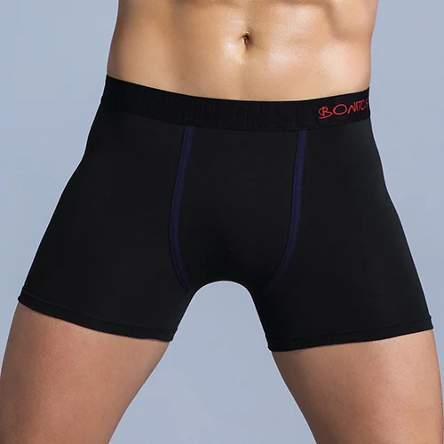 B2 Black Blue Трусы мужские боксеры хлопок трусы-боксеры білизна труси Calvin Silk стринги свободные Man Underwear Men смешные Mans Under Wear мужское нижнее белье подарок для мужчин парные бамбук семейники насадка на член семейники - Цвет: B2 Black Blue