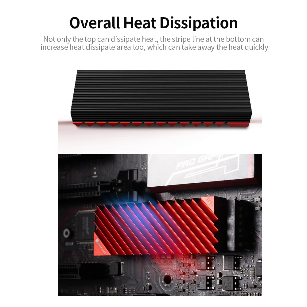 Φ радиатор M.2 SSD теплоотвод алюминиевый дизайнерский без радиатора с