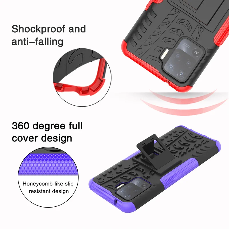 For OPPO A94 Cover Case For OPPO A94 A53 F19 Pro Plus Reno 5 Lite Coque Shockproof Armor Protective Phone Bumper For OPPO A94