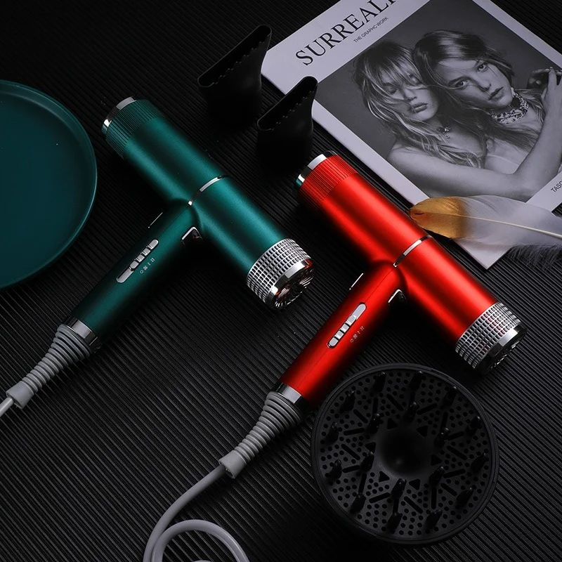 

Professional Hair Dryer For Home Use Electric Mute Hot/Cold Air Hair Dryer Blue-Ray Negative Ion Air Collecting Hair Blow Dryer