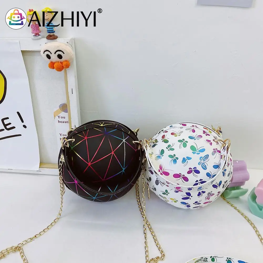 

Crossbody Messenger Bag Ladies Handbags Fashion Women Letters Butterfly Checker Pattern Printing Basketball Sepherical Round