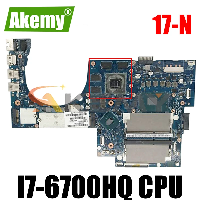 

829068-601 для струйного принтера HP Pavilion 17-N i7-6700HQ ноутбук материнская плата LA-C991P SR2FQ N16P-GT-A2 DDR3 полный тест 100% работы