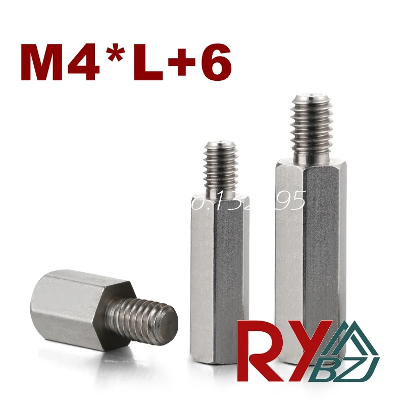 M3* L+ 10 нержавеющая сталь противостояние Распорки Женский Мужской расстояние винты Резьбовая распорка Шестигранная распорка
