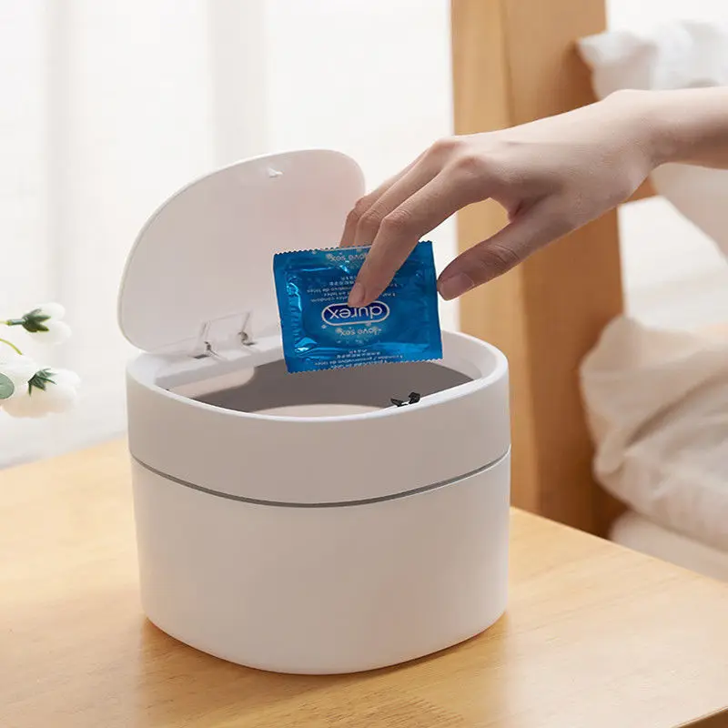 

Mini Small Waste Bins Desktop Garbage Basket Home Table Plastic Trash Can Office Supplies Dustbins Sundries Barrel Box Buckets