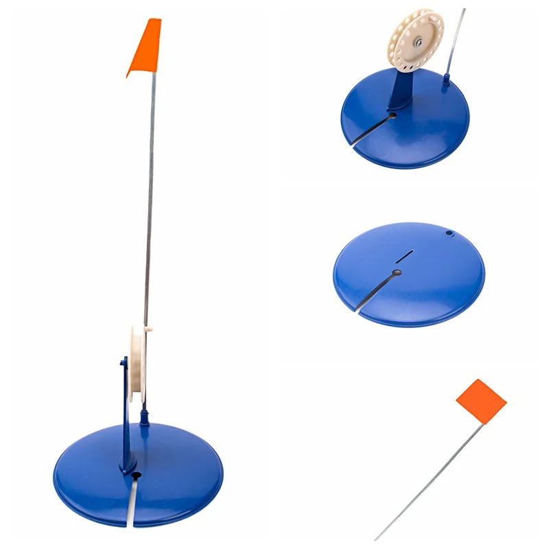 Ice Fishing Rod Tip-Up Durable Pole Cover Safety Flag Base Mount Replacement | Спорт и развлечения