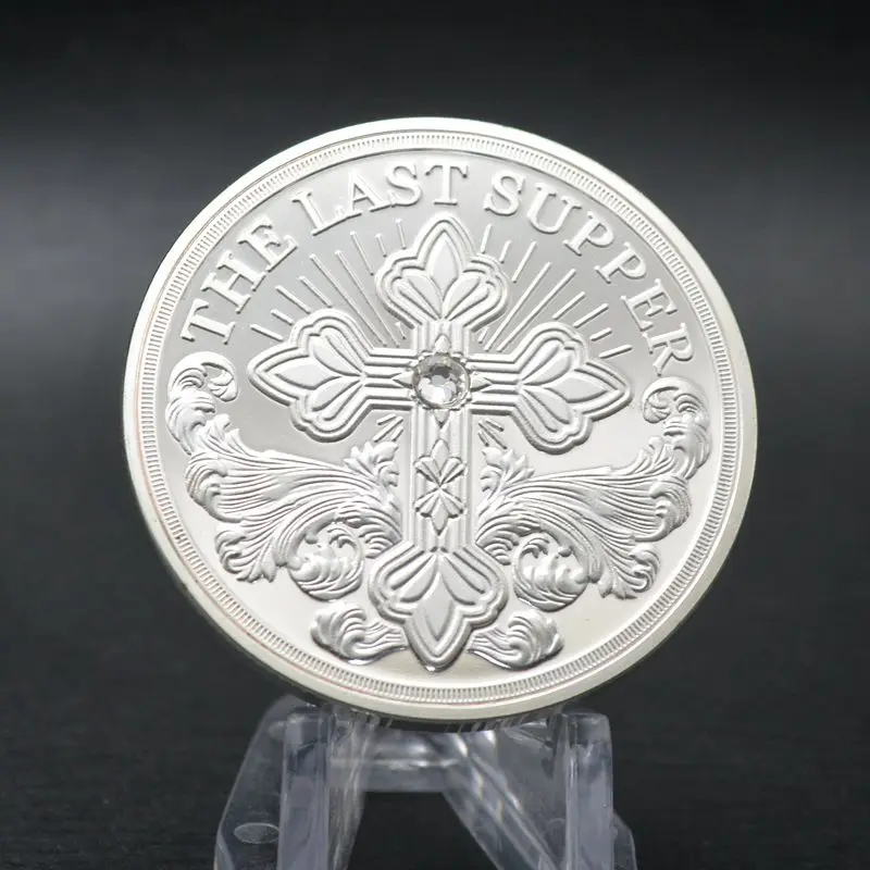 Новинка 2021 Религия Иисуса Христа Последний Ужин с бриллиантами Золотая