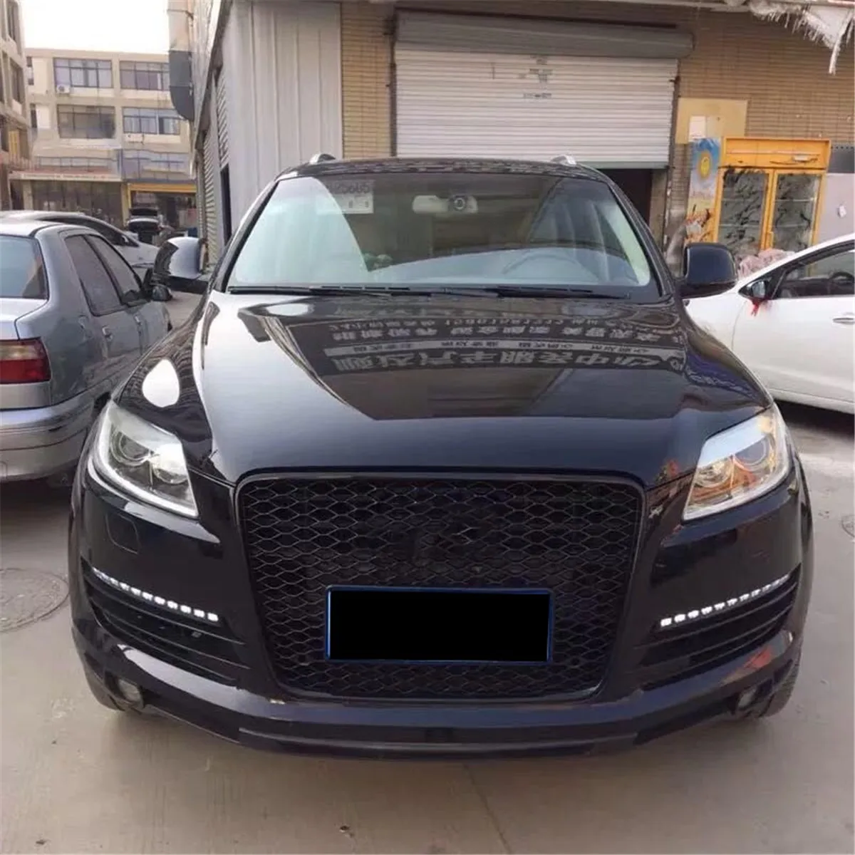 Светодиодный светильник переднего бампера для Audi Q7 2006-2009, противотуманный светильник, дневной ходовой светильник, Drl, мигание, головной светильник, аксессуары