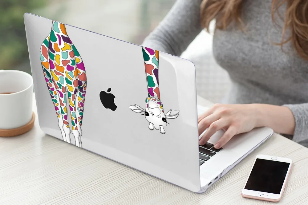 Жесткий чехол Crazy Design с цветочным рисунком жирафа для Macbook Air 13 A1932 Pro 13 Touch Bar A2159 16 дюймов чехол для ноутбука A2141