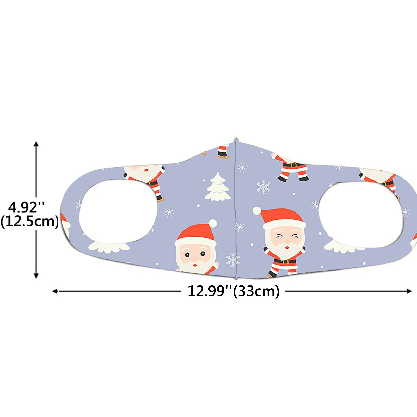 

5pcs Adults Christmas Printed Masks @ Funny Face Mask Breathable Protection Mask Reusable Dustproof Masks Mascarilla Mascarillas