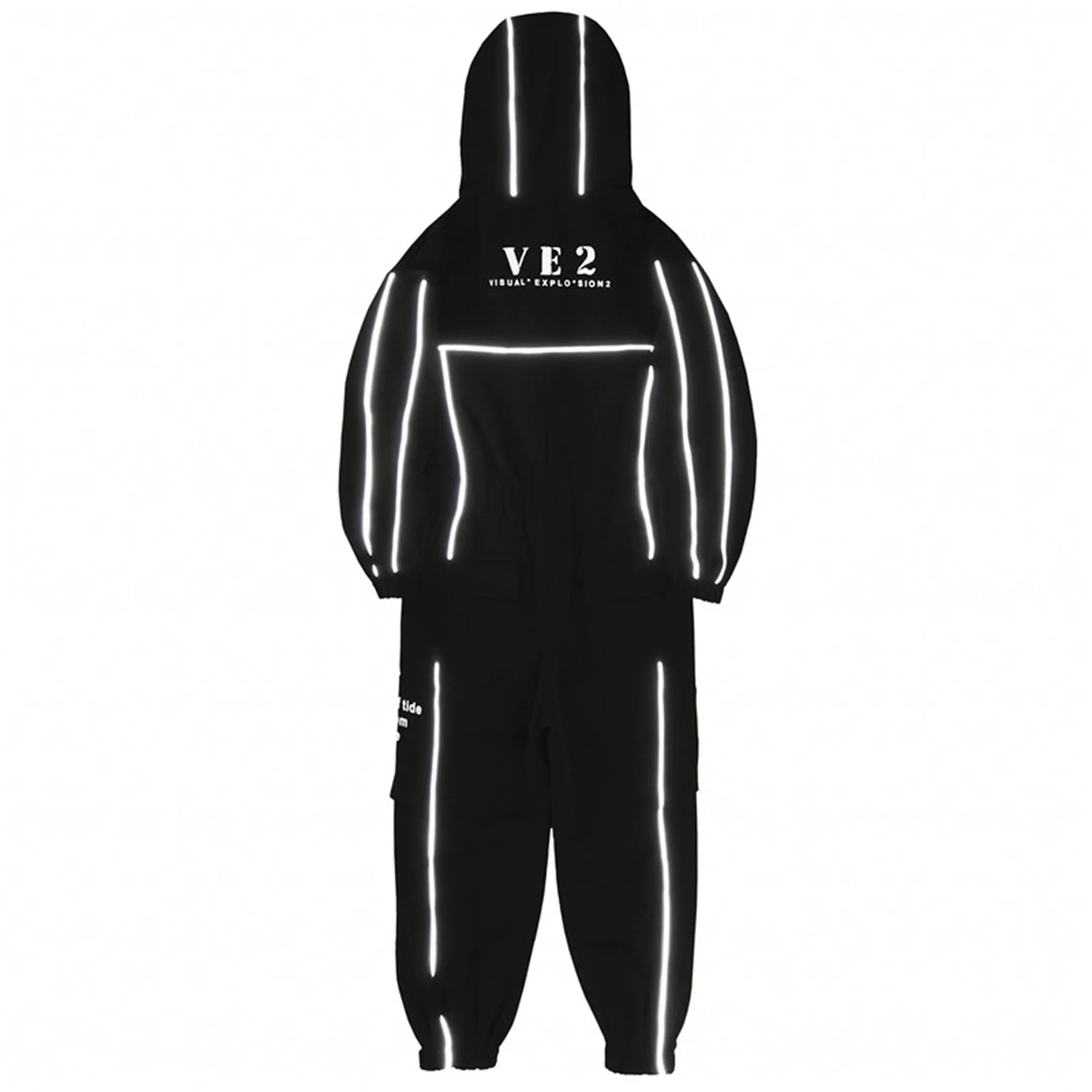 

11 BYBB'S DARK Reflective Strip Cargo Overalls Harajuku Hip Hop Creativity Sashes Pants Tactical Joggers Men Trousers Streetwear