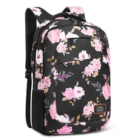 lokass 17 3 inch laptop backpack for women lightweight college backpack floral girls backpack hiking backpack water resistant