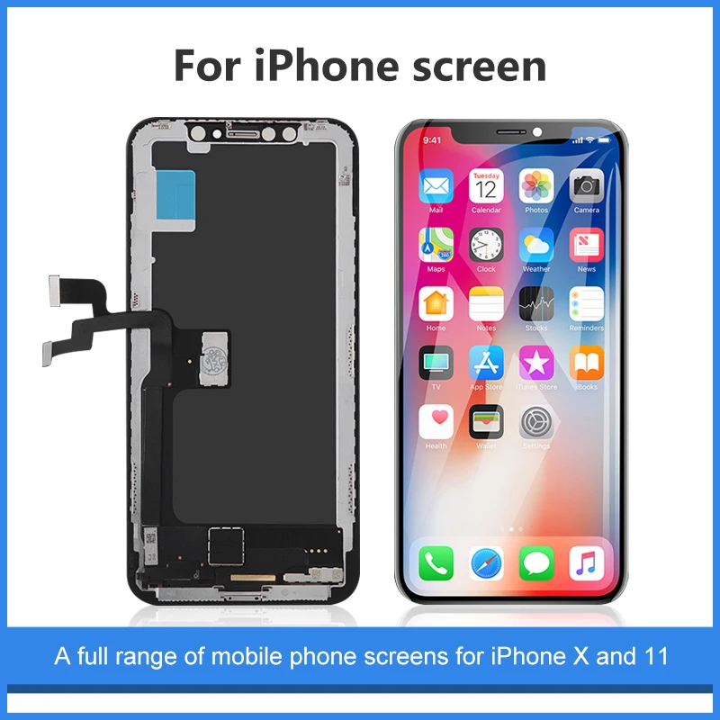 

ЖК-экран для iPhone X, 100% дюйма, без битых пикселей, качество AAA +++